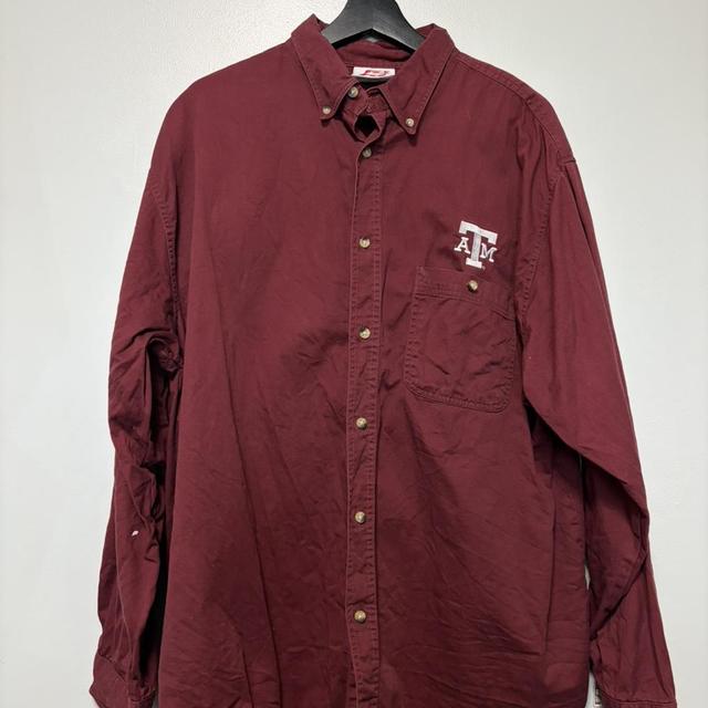 Texas Am Embroidered Maroon Cotton