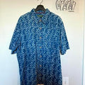 Vintage Orvis Blue Abstract Print