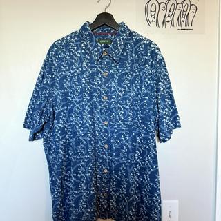Vintage Orvis Blue Abstract Print
