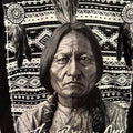 Vintage Sitting Bull Native American