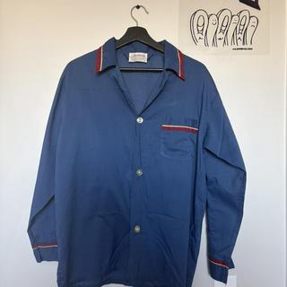 Blue Vintage Collard Shirt